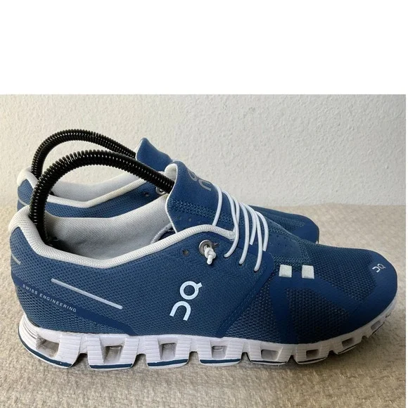 On Cloud Womens 8.5 Denim Blue Running Shoes Sneakers CloudTec Mesh 19.4026 - Picture 9 of 12